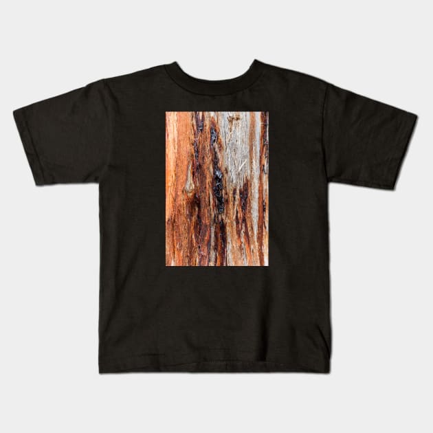 Vibrant Tree Oozing Sap From Trunk Kids T-Shirt by textural